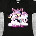 thumbnail image 4 of Inktastic My Aunt Loves Me Unicorn Girls Baby Bodysuit, 4 of 5