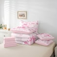 thumbnail image 6 of Castle Fairy Personalized Initial S Bedding Comforter Set,Pink Bow King Bedding Sets, 6 of 8