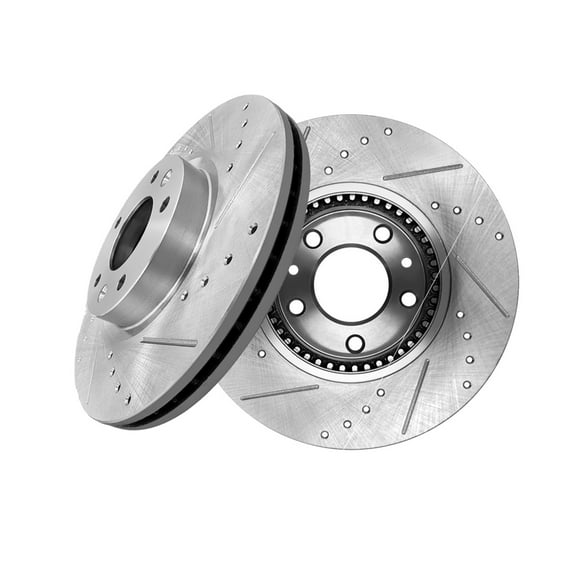 Front Drilled Slotted Brake Disc Rotors 299mm For 2006-2013 Mazda 6