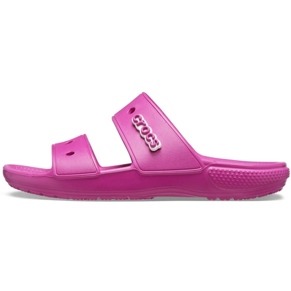 Crocs Unisex Men's and Women's Classic Sandal Slide, Fuchsia Fun, 13 US