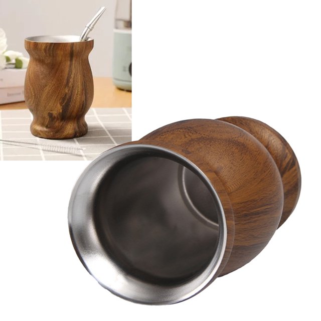 Taza de té de doble pared, taza de calabaza, taza de doble pared, taza aislante, rendimiento de primera categoría
