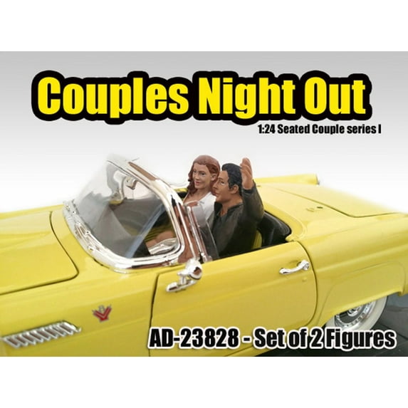 Seated Couple I "Couples Night Out"- American Diorama 23828 - 1/24 Scale Diecast Hobby Accessory