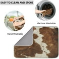 thumbnail image 4 of Dish Drying Mat Microfiber Coffee Bar Mat Absorbent Drying Kitchen Mat for Kitchen Counter Washable Drainer Rack Mat Xl for Dishes 18"x 24" (Cow Print Vintage Brown), 4 of 6