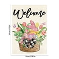 thumbnail image 3 of up to 65% Off WIZUTIZ Easter Outdoor Garden Flag Bunny Pattern Printed Polyester Flag Multicolor, 3 of 5