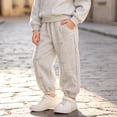 thumbnail image 6 of CPNG Girls Jogger Sweatpants Bow Embroidery Elastic Waist Sweat Pants Fashion Casual Baggy Tapered Pants Loungewear Pants, 6 of 7