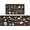 Kitchen Black, variant on Kitchen Mats for Floor 2 Piece Set,Farmhouse Kitchen Rug Vintage Style Theme Decor,Absorbent Washable Non-Slip Floor Mats (Kitchen Brown)