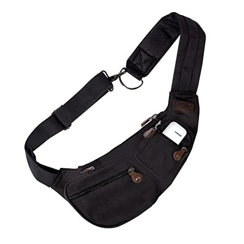 Rothco Canvas Crossbody Sling Bag Multipurpose Sling Backpack Chest Bag Perfect for Hiking and Travel