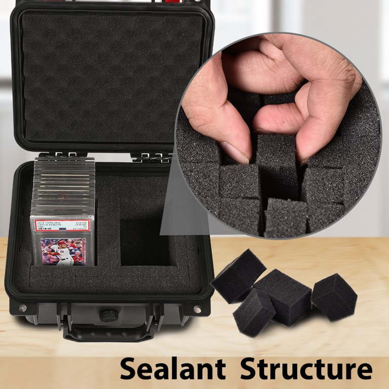 sgc graded card case Storage Box Travel Cards PSA, BGS, BVG, Waterproof Case Slab Holder &Protector Made from high The Ultimate Protection: Premium Graded