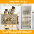 thumbnail image 6 of Austok Bun Rack Cover Transparent PVC with 4 Sided Zipper Universal 10/20 Tiers Sheet Pan Rack Cover Waterproof and Dustproof for Bakery Home Kitchen, 6 of 9