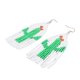 thumbnail image 3 of Pendientes de borlas con cuentas de cactus, estilo bohemio, hechos a mano, largos, para viajes y acampadas., 3 of 14