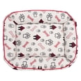 thumbnail image 3 of SAFAVIEH Grover Regular Pillow Style Dog Bed, Ivory/Red, 3 of 6