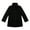 Black, variant on Little Girls Yellow Double-Breasted Stand Collar Jacket 5
