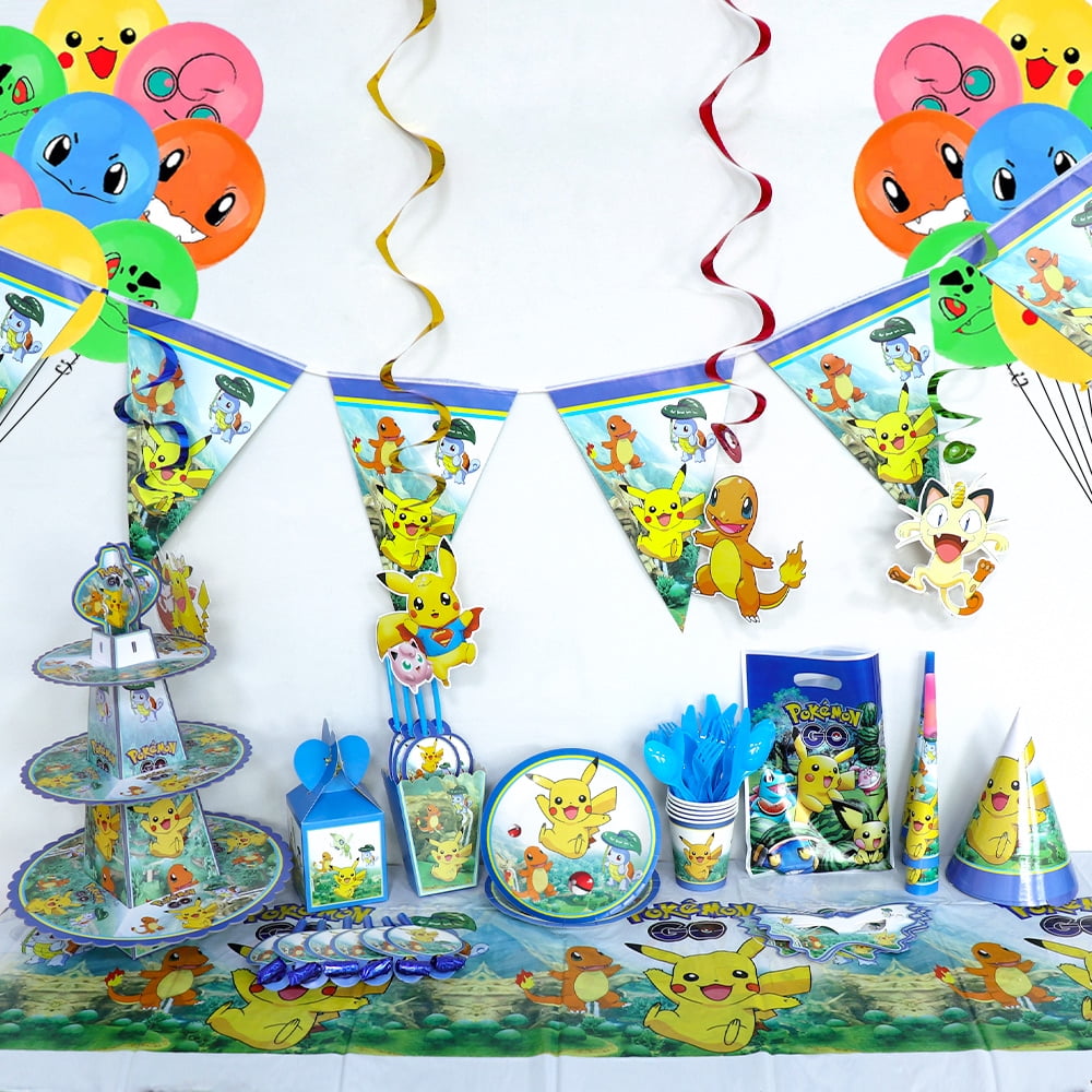 Vaisselle Jetable Anniversaire 64 Pièces Garçons Ou Filles - Assiettes, Tasses, Serviettes Et Décoration Fête