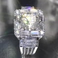 thumbnail image 6 of Unisex Adjustable 5 Carat Moissanite Ring White Gold, 6 of 7