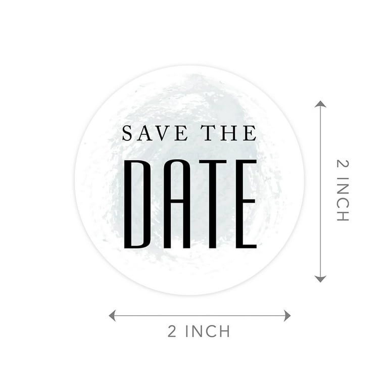 Koyal Wholesale Save The Date Sticker, Modern Design, Save The Date Seals  for Wedding Invitations, 120-Pack