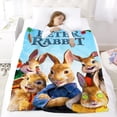 thumbnail image 5 of Peter Rabbit-Anti-Pilling Flannel Blanket Soft Lightweight Plush Fuzzy Cozy Luxury Blanket for Home and Kitchen Use – Perfect for Kids and Adults 52"*60"(130cm*150cm), 5 of 6
