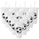 thumbnail image 1 of Domensi Juego de 12 Vasos Plásticos de Fútbol con Tapa y Popote de 710 ml, 1 of 7