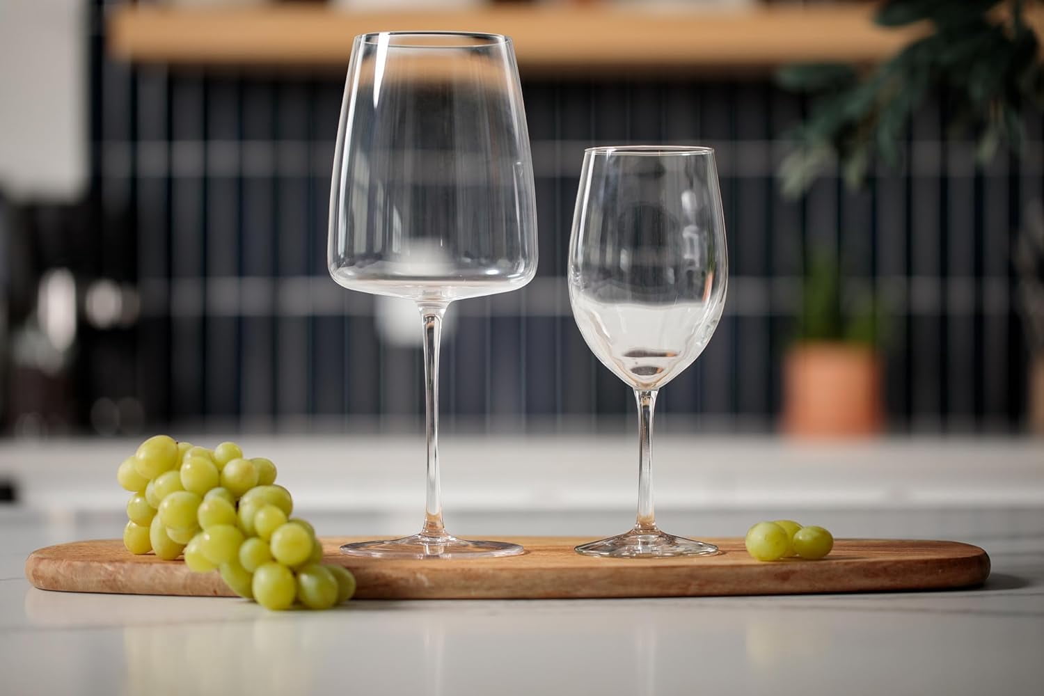 Goliath Crystal Wine Glasses Set of 2 - Premium Full Bottle Giant Wine Glass (39 oz)