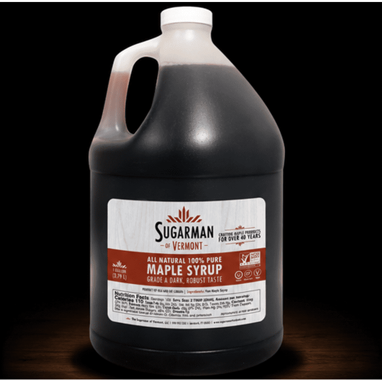 Sugarman Robust Pure Dark Maple Syrup, 1 gal, 1 Pack - Walmart.com