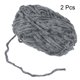 thumbnail image 3 of 2 Ovillos Terciopelo Hilo Chenille Hilo 2x100g/7.1oz 174 Yardas Total Longitud #6 Súper Voluminosa Poliéster Suave Manta Hilo para Tejer Bolsa, Oscuro Gris, 3 of 7