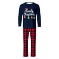 thumbnail image 2 of Aofany Christmas Pajamas for Family Matching Long Sleeve Christmas Print T shirt Tops + Plaid Pants Set Holiday Sleepwear, 2 of 4