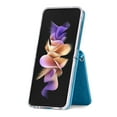 thumbnail image 2 of Allytechgroup Wallet Phone Case for Samsung Galaxy Z Flip 6, Premium PU Leather Cards Holder Zipper Pocket Slim Fit Shoulder Strap Shockproof Cases for Girls Women, Blue, 2 of 13