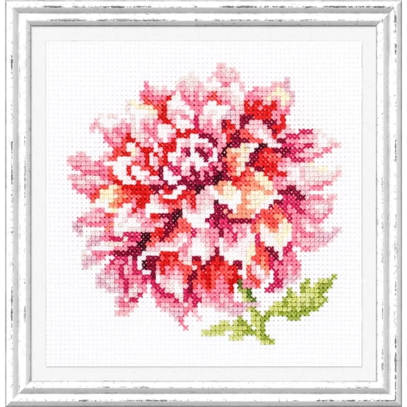 Wizardi Counted Cross-Stitch Kit Dahlia 150-008 Magic Needle