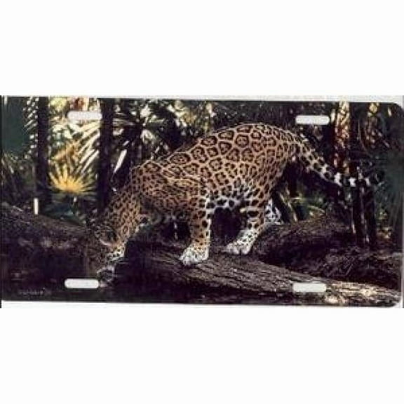 Pouncing Jaguar Photo License Plate
