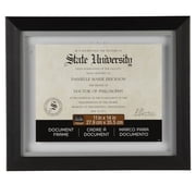 Studio Decor 11 x 14 Black Document Float Frame