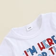 thumbnail image 4 of Okbabeha Toddler Baby Girl Boy 4th of July Outfits Embroidery Top+ American Flag Shorts Pants Set Fourth of July Clothes, 4 of 7