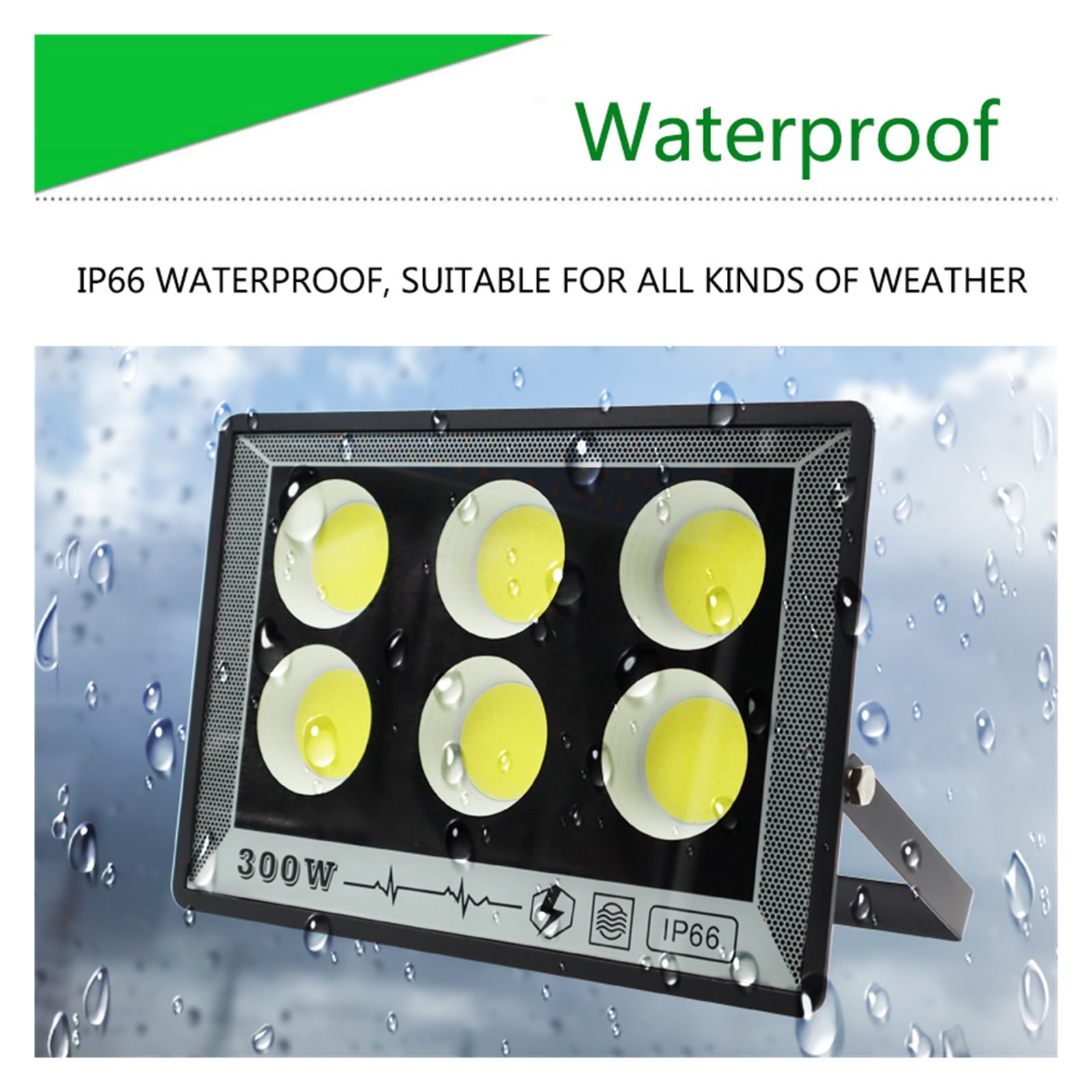 Led Flood Light 500W 200W 100W 50W Outdoor Wall Floodlight Spotlight IP66 Waterproof LED Street Lamp Landscape Lighting - Wide Angle Beam