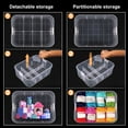 thumbnail image 4 of Contenants Réutilisables pour Jouets d'Enfant, Grande Capacité, Contenants pour Blocs de Construction, Boîte Organisatrice Empilable pour Jouets avec Compartiments Ajustables pour Construire des Poupées en Briques, Jouets (Vert olive 2 Couches), 4 of 5