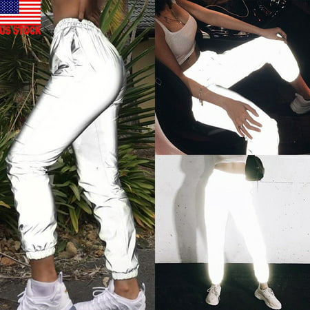 The Noble Collection Women Sports Workout Fitness Glow in Dark Leggings Pants Hip Hop