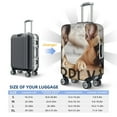 thumbnail image 6 of Daiia Cute Bulldogs Apply Luggage Cover, Thickened Washable Travel Luggage Covers, Elastic Unique Baggage Covers for 18-20 inch Luggage-Small, 6 of 9