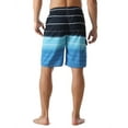 thumbnail image 3 of Nonwe Men's Beachwear Quick Dry Summer Water Sports Striped Swim Trunks Blue 36, 3 of 6