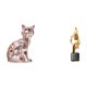 thumbnail image 1 of Escultura Abstracta De Gato, Figura Decorativa De Resina, Adorno Para Chimenea, Hogar, Oficina, Mesa De Centro. Arte Animal, Artesanía, Recuerdo Decorativo., 1 of 8