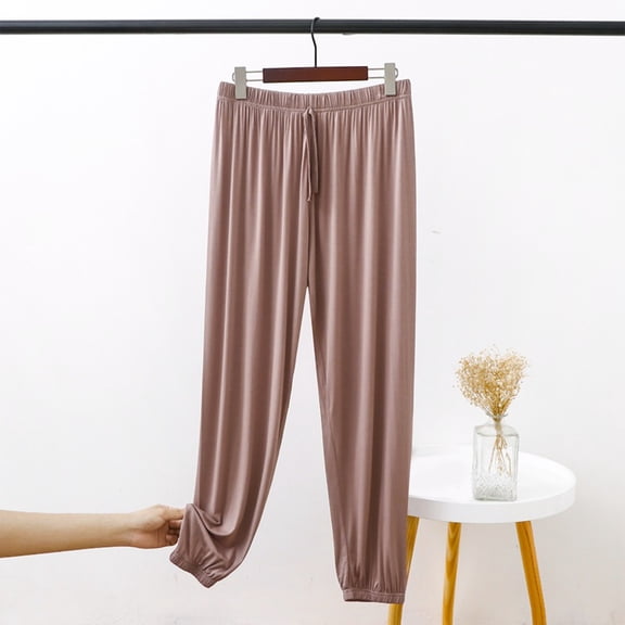 Taylonsss Plus Size Women's Drawstring Casual Loose Fit Home Pants for Four Season Comfortable Everyday Holiday Daily Lounge Wear