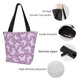 thumbnail image 4 of Easygdp Purple Butterflies Floral Bolso de Hombro para Mujer, Bolso Bandolera y Cartera de Mano Elegante para Uso Diario, 4 of 6