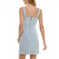 thumbnail image 2 of City Studios Juniors' Square-Neck Boucle Sheath Dress, Sky Blue, Size 9/10, 2 of 4