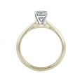 thumbnail image 2 of 1.00 T.C.W Princess Shaped Real Diamond New Design Solitaire Wedding Ring for Women Solid 18K Yellow Gold Size 3.5, 2 of 6