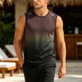 thumbnail image 5 of Lopecy-Sta Mens Tank Tops Crew Neck Gradient Graphic Sleeveless Sports Fitness Summer Vacation Beach Casual Workout Shirts, 5 of 5