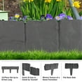 thumbnail image 5 of Pure Garden 10-Piece Interlocking Garden Edging for Landscaping (Gray), 5 of 9
