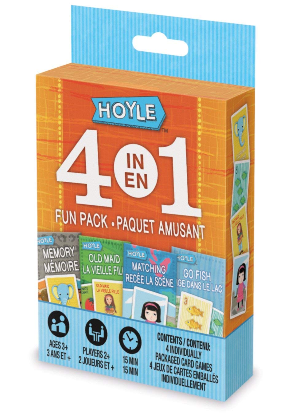 Hoyle 4IN1 Fun Pack Classic Card Games Memory, Old Maid, Go Fish