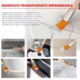 thumbnail image 3 of Transparente Impermeable, Impermeabilizante para Techo Reparación de Recubrimiento Sellador Aislante Impermeable con un Cepillo Herramientas (100, Gramos) 100 Gramos, 3 of 7