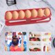 thumbnail image 5 of Soporte para huevos de nevera de 2 niveles, estante para huevos doméstico con desplazamiento automático, suministros de cocina, 5 of 7