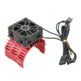 thumbnail image 3 of Ventilador de enfriamiento del motor sin escobillas 8.4V 28000RPM Fuerte disipación de calor Motor sin escobillas Ventilador de enfriamiento dual Rojo YUNYI BRAND  Deportes, 3 of 8