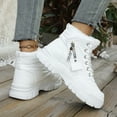 thumbnail image 6 of ToyKingdee Womens Boots Warm Winter Boots Ladies Fur Lined Ankle Boots Lace Up Outdoor Booties Anti-Slip Sneakers Waterproof Walking Shoes, 6 of 9