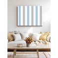 thumbnail image 4 of Light Blue Grey Stripe Wall Art for Living Room,Canvas Picture Wall Decor for Bathroom Bedroom,Modern Farmhouse Vertical Striped Painting Artwork for Office Kitchen Hallway Dining Room Decor 12"x16", 4 of 8