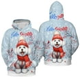 thumbnail image 3 of Hello Winter Bichon Frise Smiling in Red Scarf Hat Welcome Christmas All Over Print 3D Hoodie Unisex Merch Hoodies Bichons Dog Lovers Gifts Idea - 00017, 3 of 6