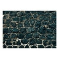 thumbnail image 2 of Tiptophomedecor Peel and Stick Wallpaper Wall Mural - Big Black Stones With Gold - Removable Wall Decals, 2 of 3